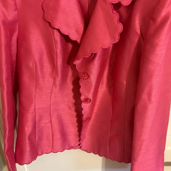 VTG Barbie Scalloped Satin Blazer 💕 - Picture 3 of 5